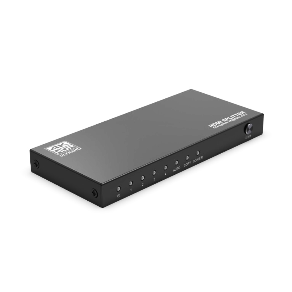 THDSP14D-4K60S2 HDMI Splitter Supports 4K 60Hz simultaneous output to 4 monitors