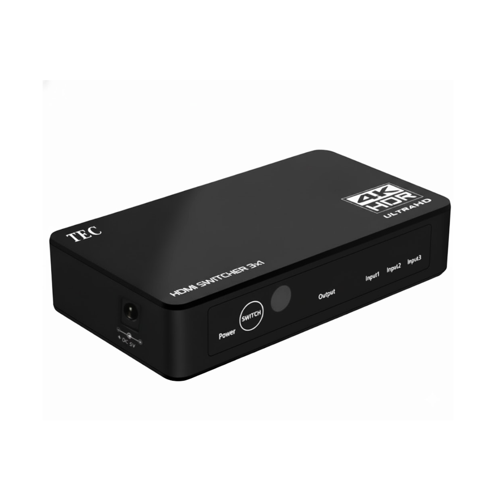 THDSW31-4K60 4K Ultra HD HDR 3 Input 1 Output HDMI Switcher