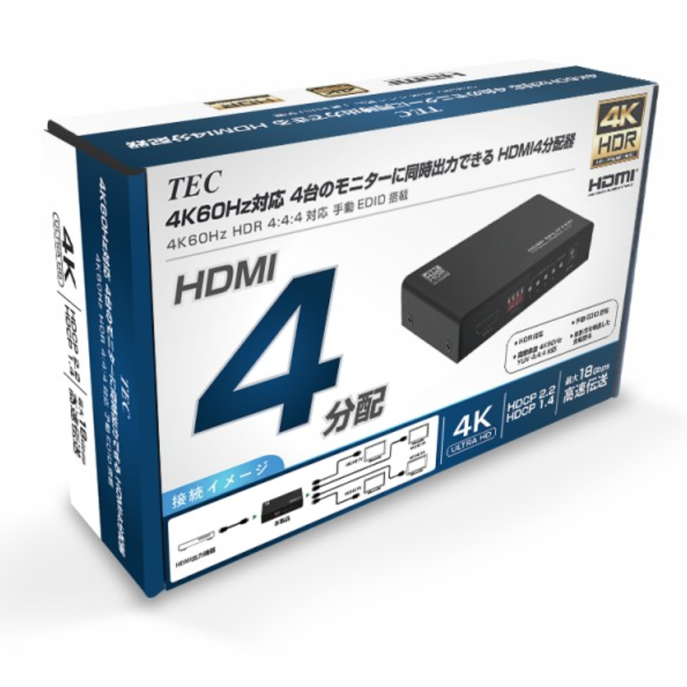 <span>THDSP14D-4K60S 4K60Hz Compatible HDMI2 Distributor that can output to 4 monitors at the same time</span>
 thumbnail 5